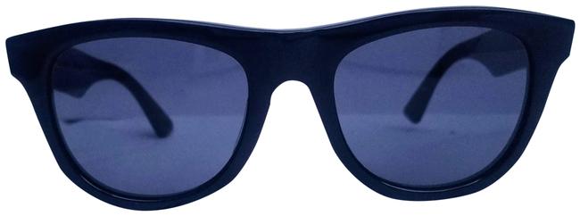 Bottega Veneta Black Acetate Wayfarer Style Sunglasses