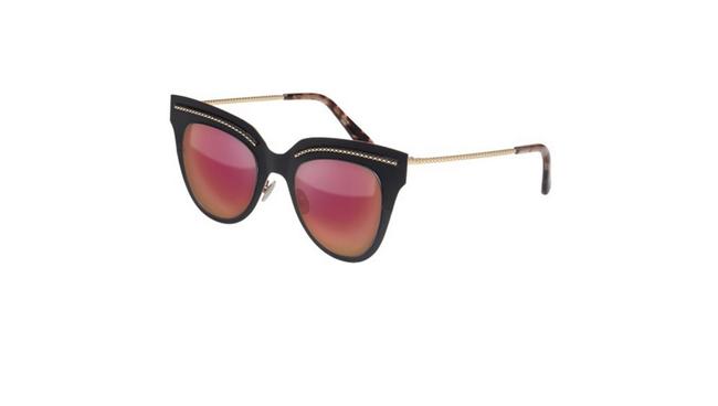 Bottega Veneta Black and Red Bv0029s 002 Sunglasses