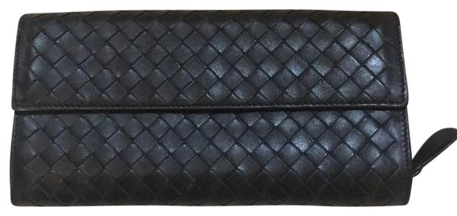Bottega Veneta Black Continental Wallet