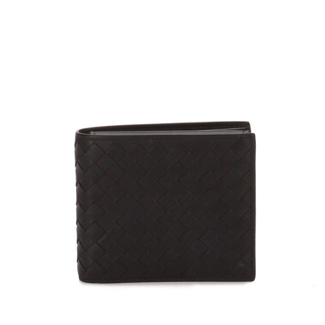 Bottega Veneta Black Intrecciato Leather Wallet