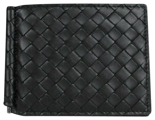 Bottega Veneta Black Leather Intercciaco Woven 390877 Wallet