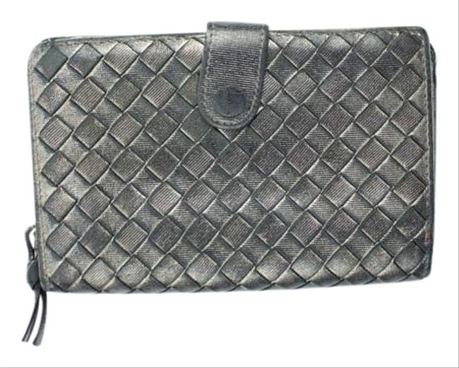 Bottega Veneta Black Woven Bifold 48bva1025 Wallet