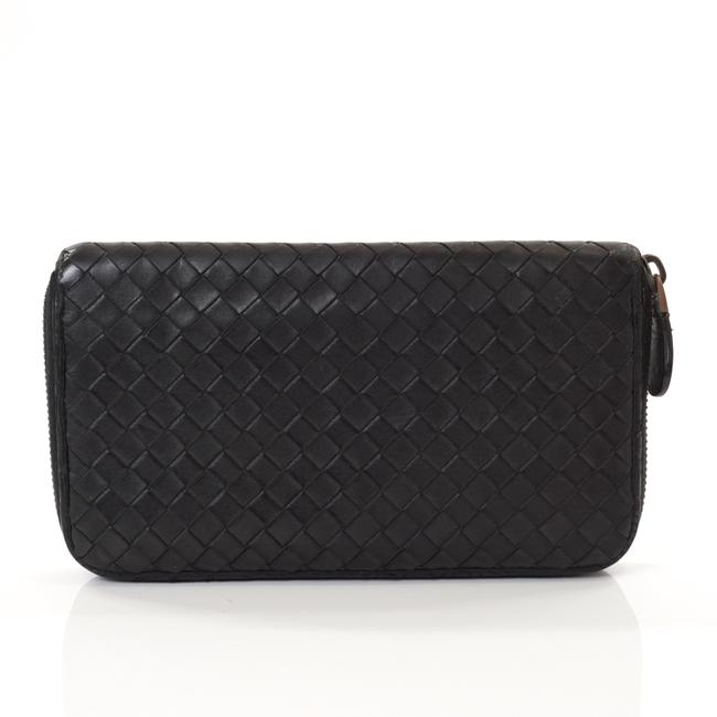 Bottega Veneta Black Zippy Long #7027b10 Wallet