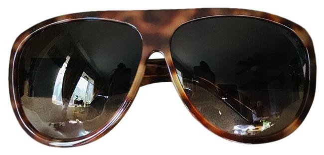 Bottega Veneta Brown Havana Aviator Sunglasses