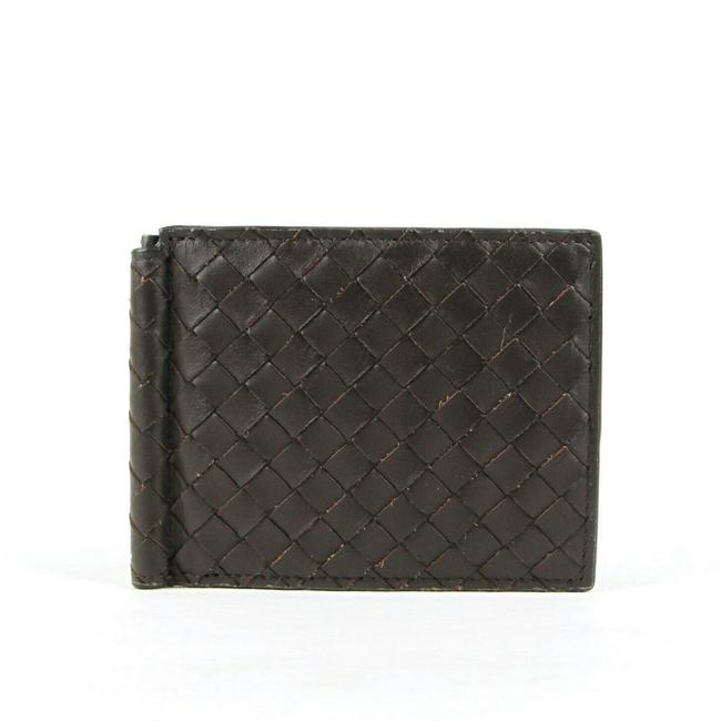 Bottega Veneta Brown Intrecciato Woven Leather Bi fold 390877 2040 Wallet