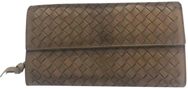 Bottega Veneta Brown Intrecciato Woven Nappa Leather Continental Wallet