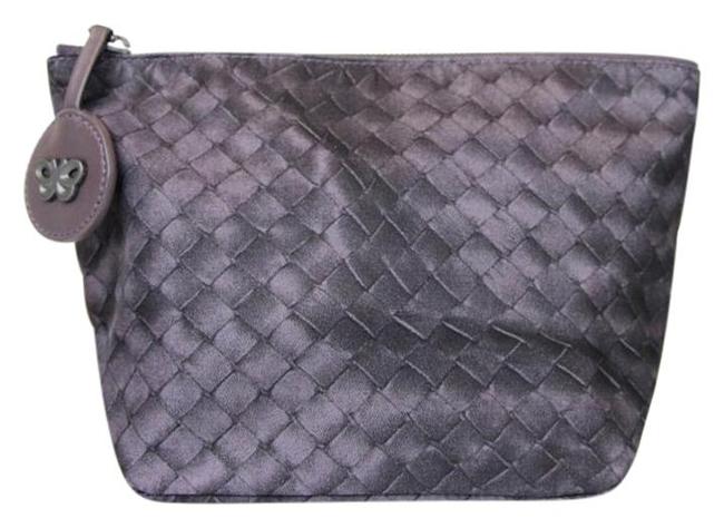 Bottega Veneta Brown Intrecciolusion Nylon Pouch 301183 6017 Cosmetic Bag