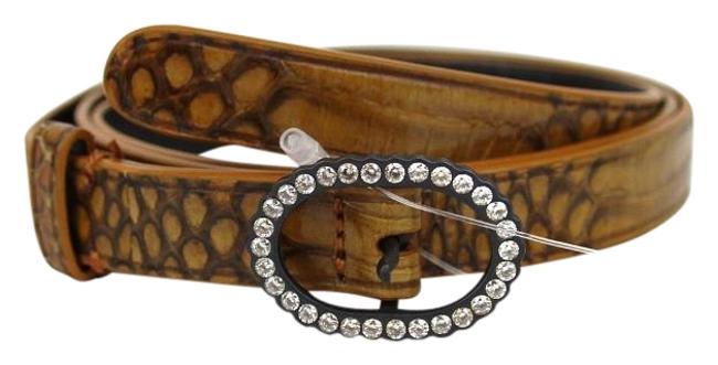 Bottega Veneta Brown New Skinny Python 8534 278507 7780 Belt