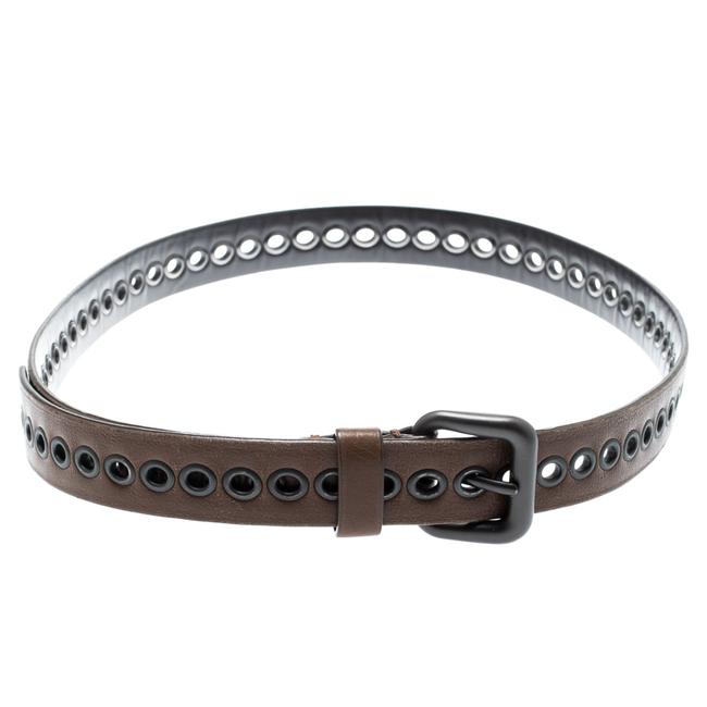 Bottega Veneta Brown Ring Hole Leather 85cm Belt