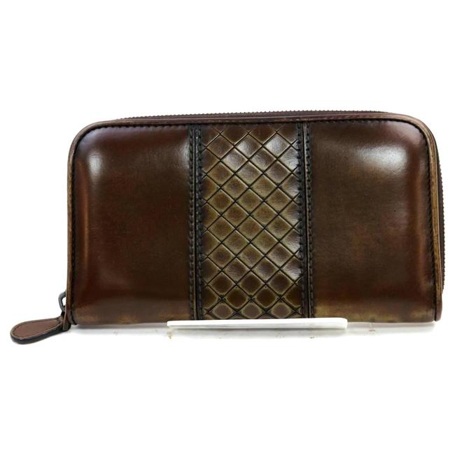Bottega Veneta Brown Zippy Leather #7666b10 Wallet