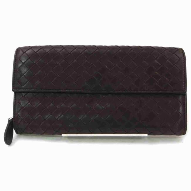 Bottega Veneta Brown Long Intrecciato Leather 860455 Wallet