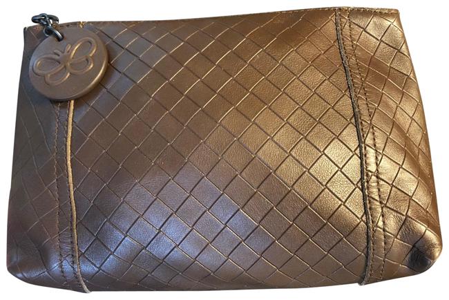 Bottega Veneta Chocolate Brown Intreacciomirage Cosmetic Bag
