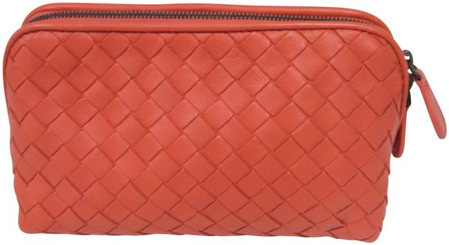 Bottega Veneta Corollo Intrecciato Nappa Leather Medium Cosmetic Bag