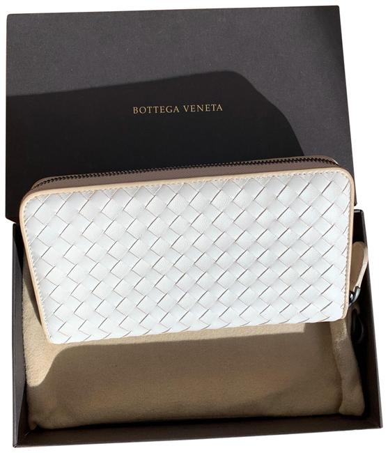 Bottega Veneta Cream Classic Napa Zip Around Wallet