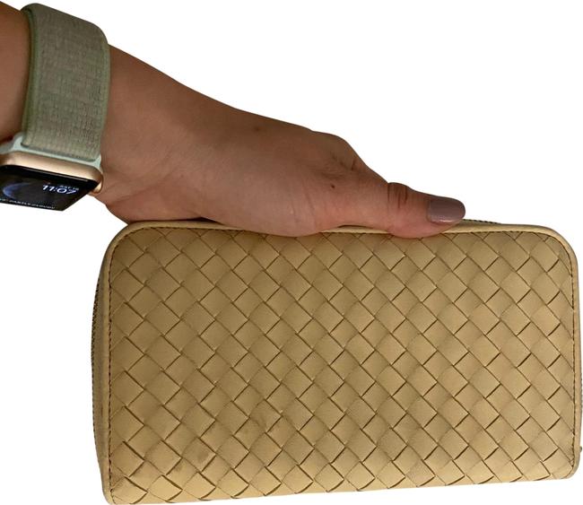 Bottega Veneta Cream Long Wallet