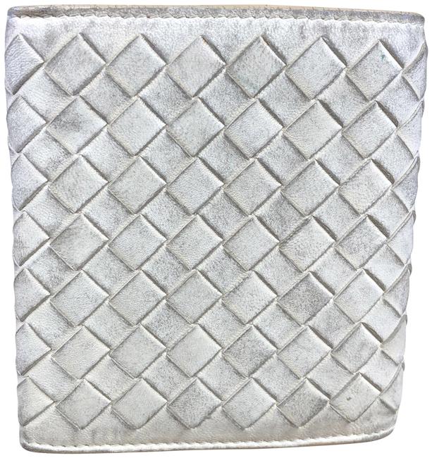 Bottega Veneta Cream Zz020 Woven Inrecciato Trifold Wallet
