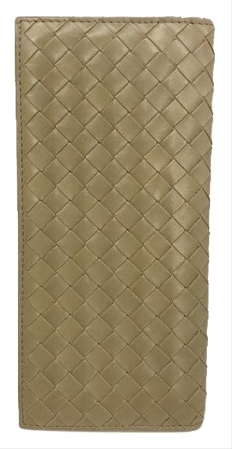 Bottega Veneta Dark Beige Long Intrecciato Leather B01769083 Men Women Wallet