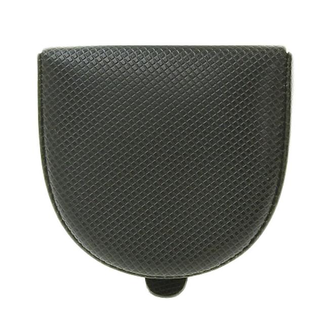 Bottega Veneta Dark Green Coin Case Leather Wallet