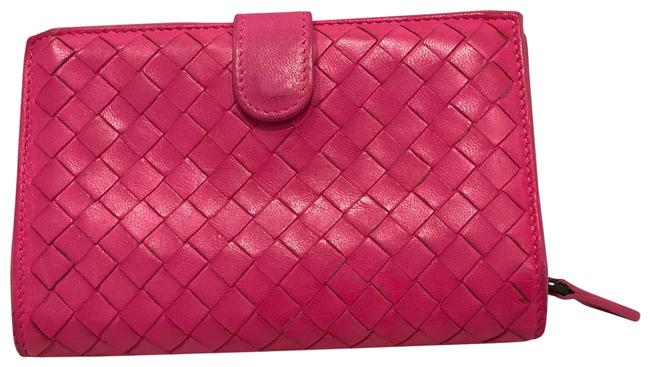 Bottega Veneta Fuschia French Wallet