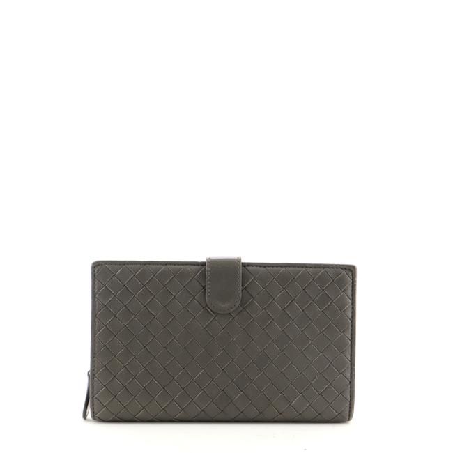 Bottega Veneta Gray French Intrecciato Nappa Medium Wallet