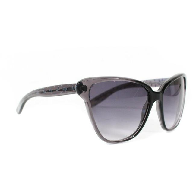 Bottega Veneta Gray New: Silver Speckled Cateye Butterfly Sunglasses