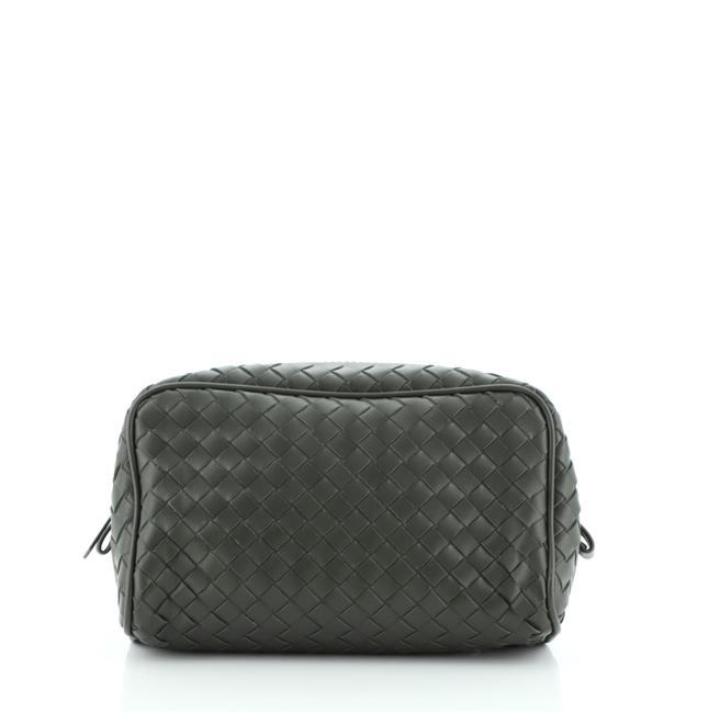 Bottega Veneta Green Intrecciato Nappa Small Cosmetic Bag