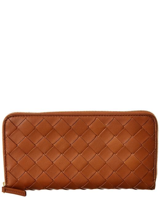 Bottega Veneta Intrecciato Leather Zip Around 577775 Vo0bh 2695 Wallet