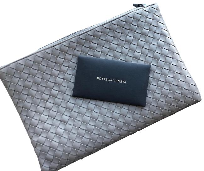 Bottega Veneta Light Grey Pouch Wallet