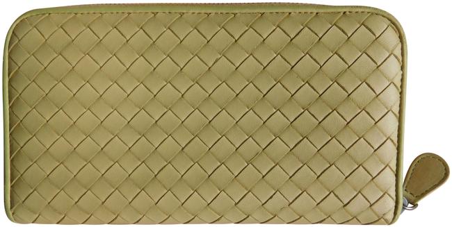 Bottega Veneta Light Yellow Intrecciato Wallet