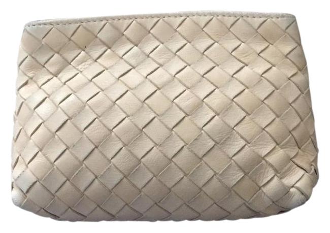 Bottega Veneta Light Yellowish Tan Intrecciato Cosmetic Bag