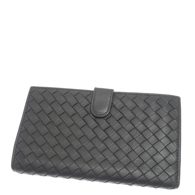 Bottega Veneta Long Back Intrecciato Leather Wallet