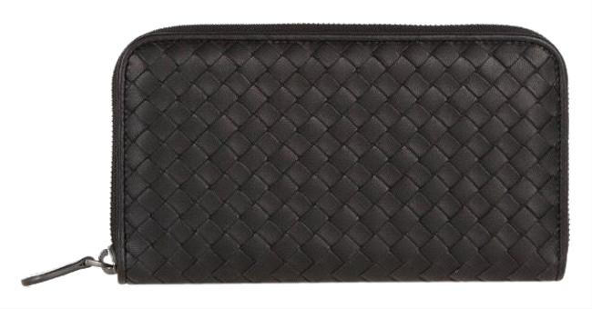 Bottega Veneta Long Intrecciato Leather Zip Around Wallet