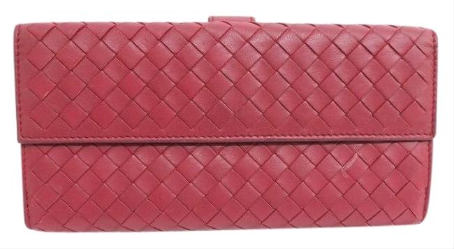 Bottega Veneta Long Unisex Leather Bi fold Wallet
