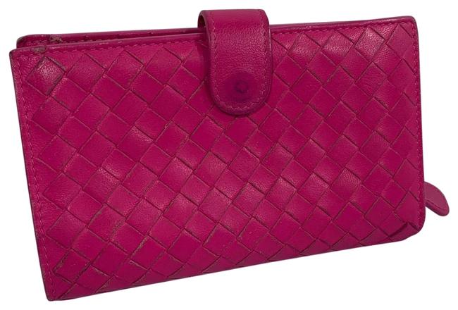 Bottega Veneta Pink Compact Wallet