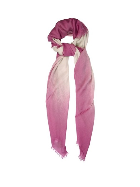 Bottega Veneta Pink Degrade Wool ScarfWrap