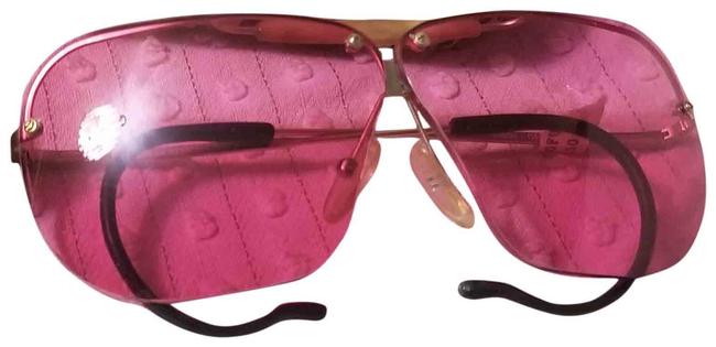 Bottega Veneta Pink W Nos Leopard Case Paper Work Sunglasses