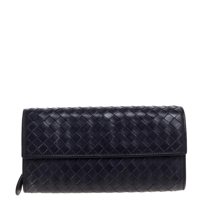 Bottega Veneta Purple Intrecciato Leather Continental Wallet