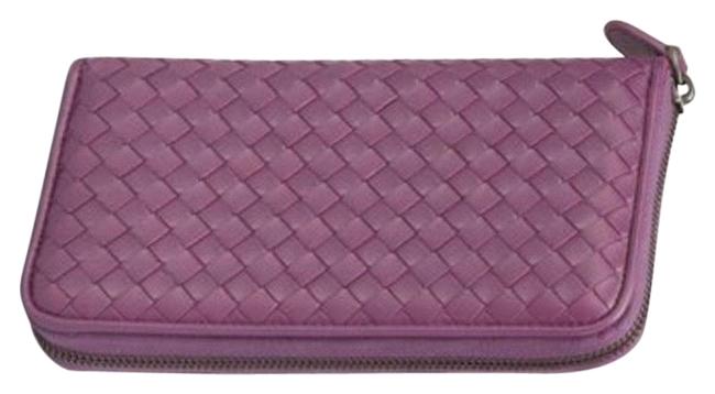 Bottega Veneta Purple Intrecciato Monalisa Wallet