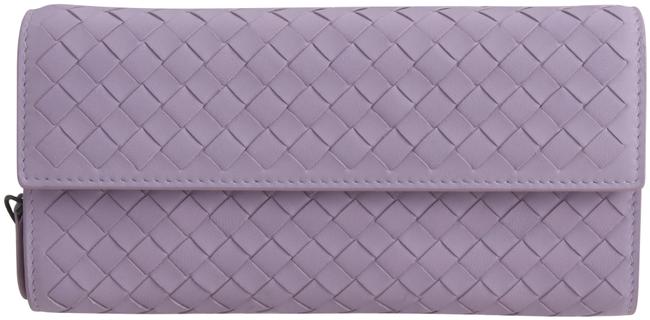 Bottega Veneta Purple Parme Intrecciato Nappa Continental Wallet