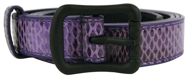 Bottega Veneta Purple W Python Leather Thin WBuckle 8534 272819 5102 Belt