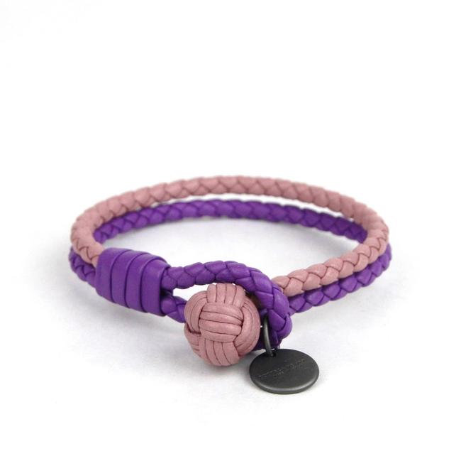 Bottega Veneta PurplePink XS PurplePink Braided Leather 113546 5284 Bracelet