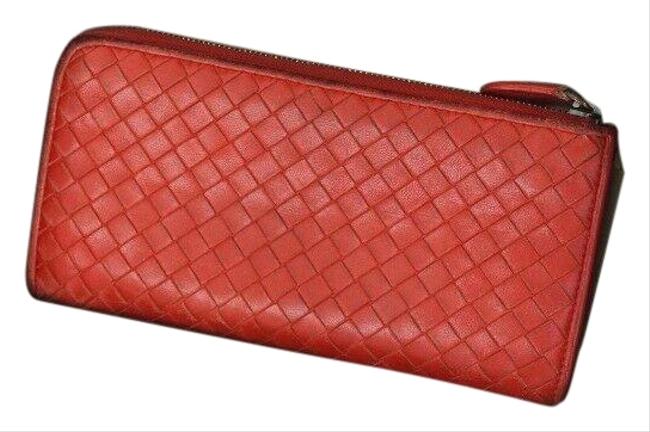 Bottega Veneta Red Intrecciato #1*** Wallet