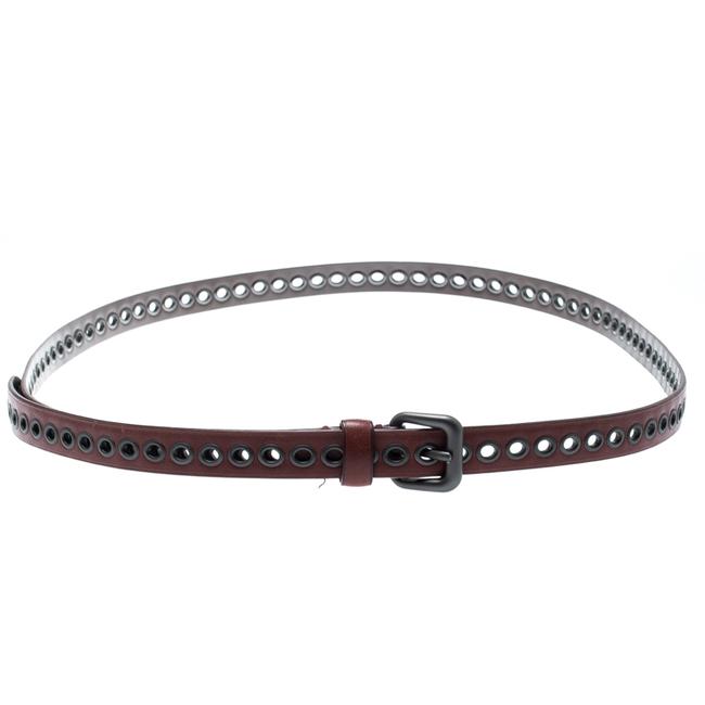 Bottega Veneta Red Ring Hole Leather OneBelt