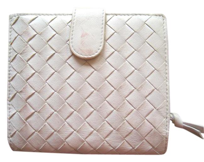Bottega Veneta White Leather Wallet
