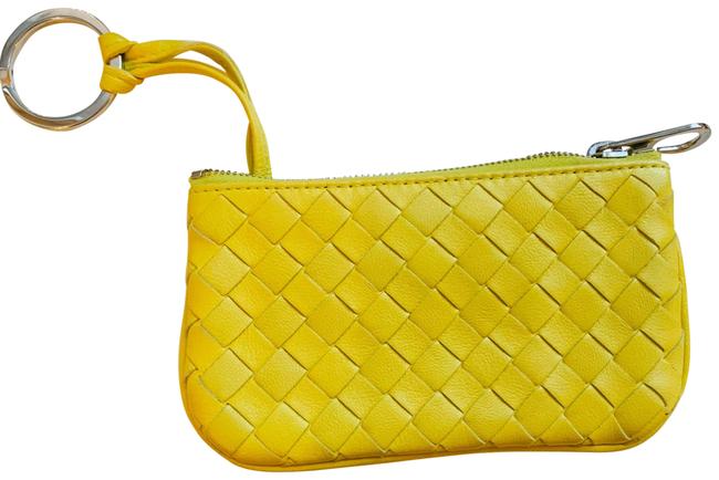 Bottega Veneta Yellow Napa Key Case Wallet