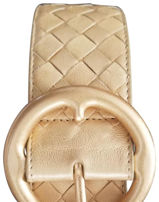 Bottega Veneta Yellow With Gold Belt