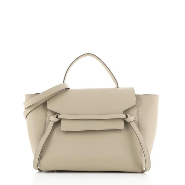 Celine Belt Bag Textured Mini Neutral Leather Satchel