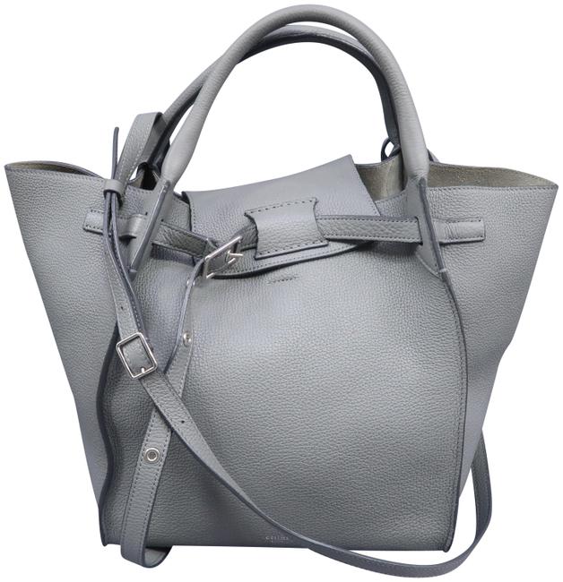 Celine Big Bag Phoebe Philo Small Grey Grained Leather Satchel