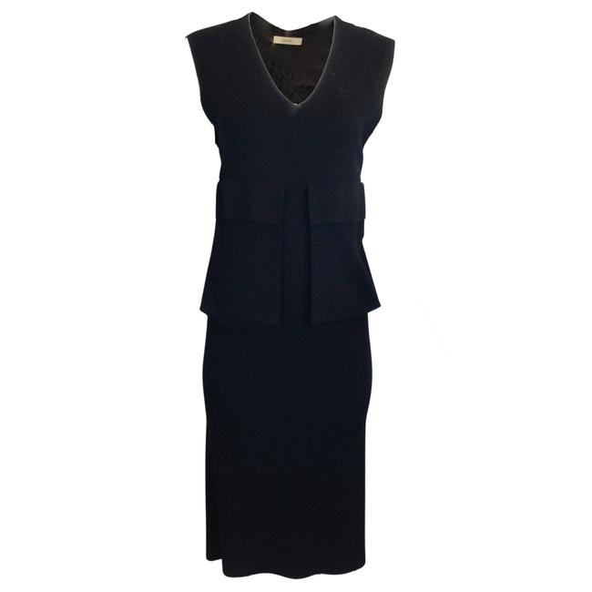 Celine Black Viscose Blend Sleeveless Cocktail Dress0 XS