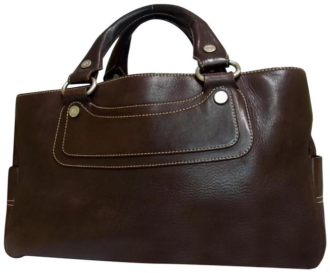 Celine Boogie Leather Handbag Made In Italy Satchel